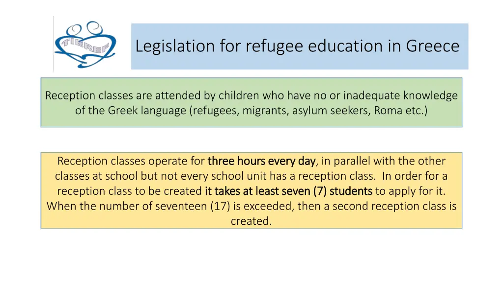 legislation for refugee education in greece 1