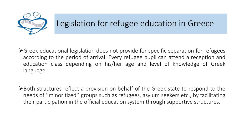 legislation for refugee education in greece 6