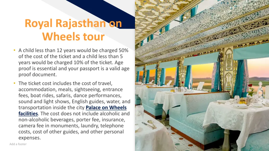 royal rajasthan on wheels tour