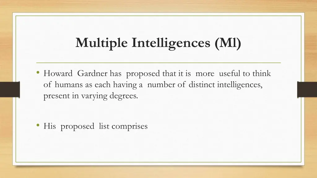multiple intelligences ml 1
