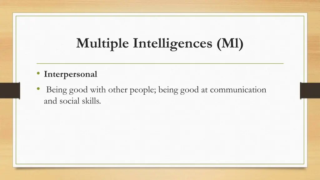 multiple intelligences ml 7