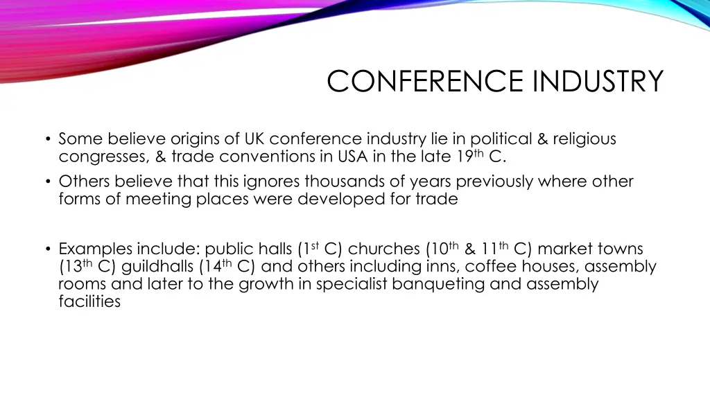 conference industry