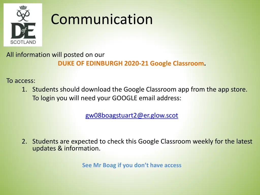 communication