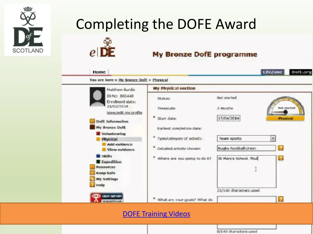 completing the dofe award 1