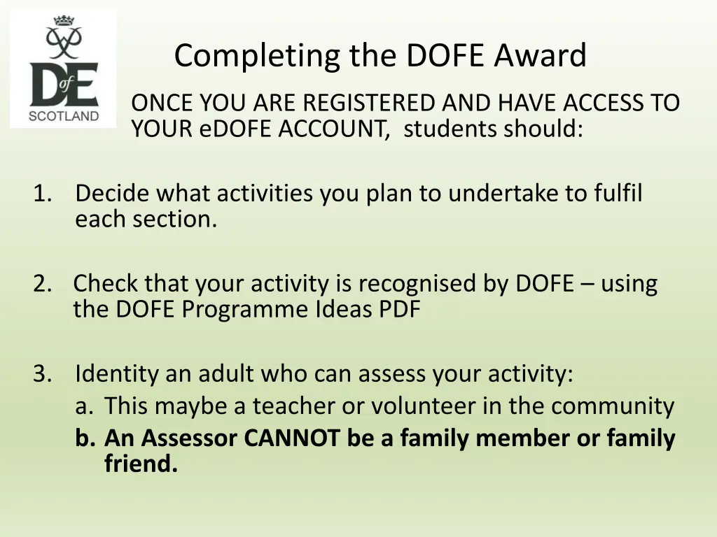 completing the dofe award 3