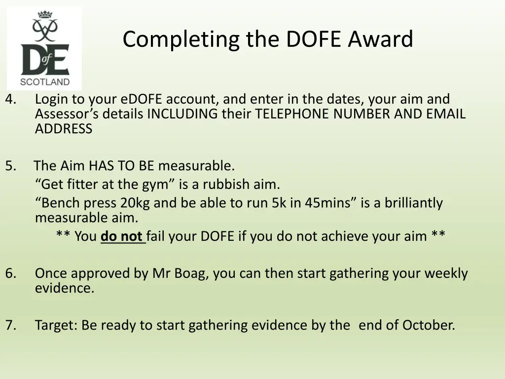 completing the dofe award 4