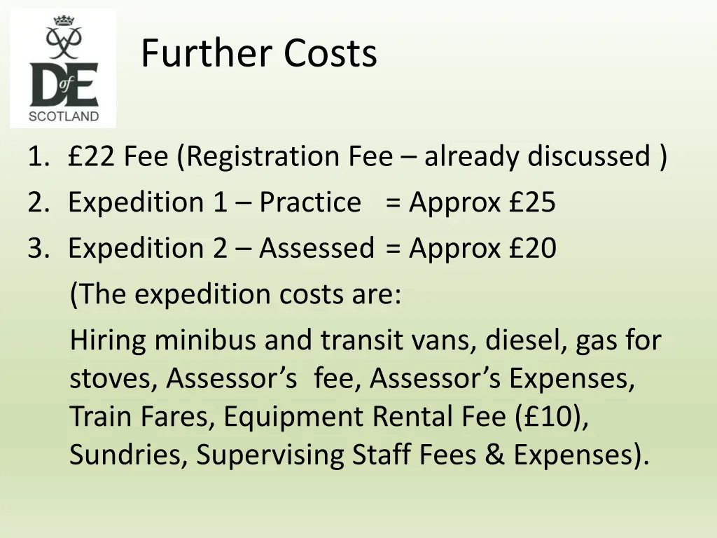 further costs 1