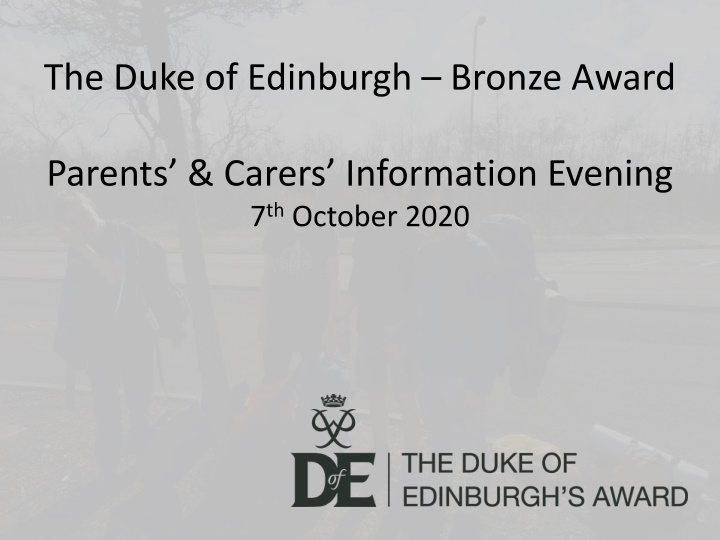 the duke of edinburgh bronze award