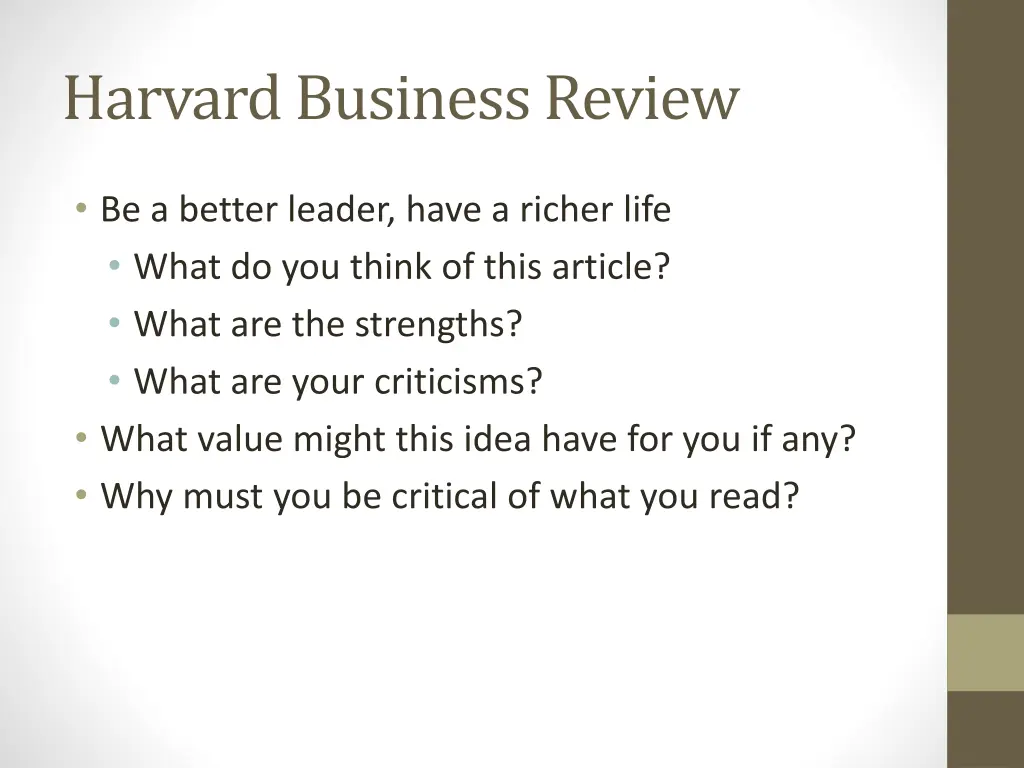 harvard business review