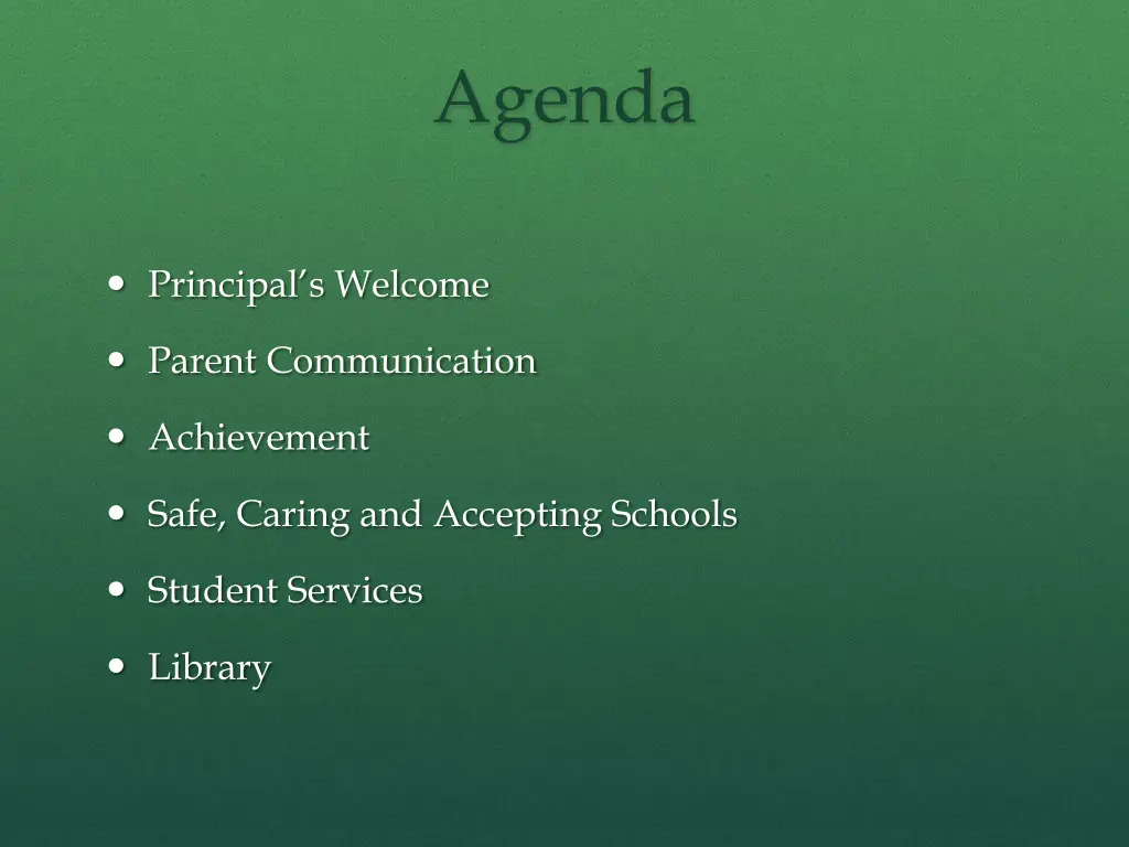 agenda