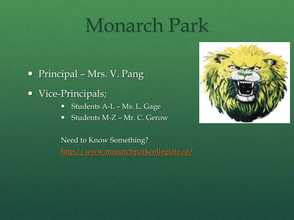 monarch park