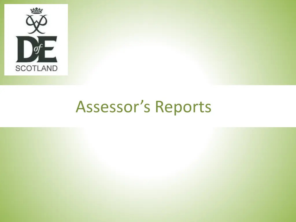 assessor s reports