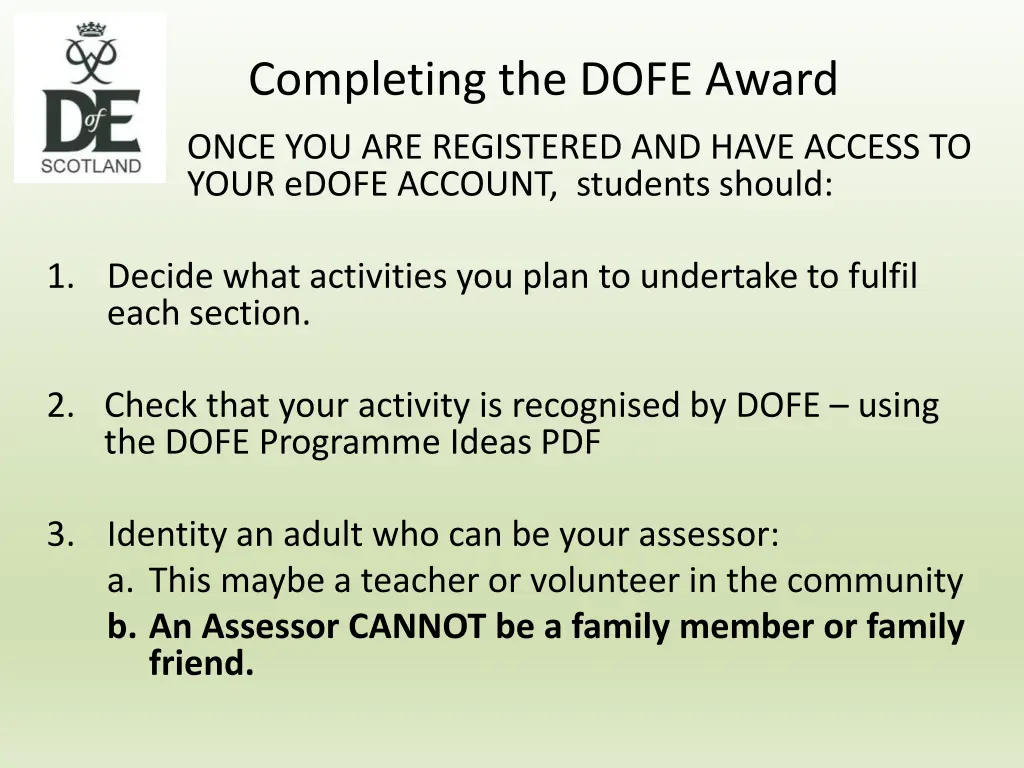 completing the dofe award 3