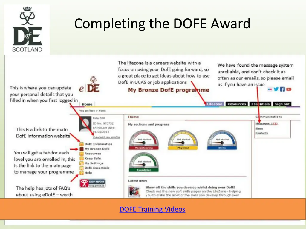 completing the dofe award