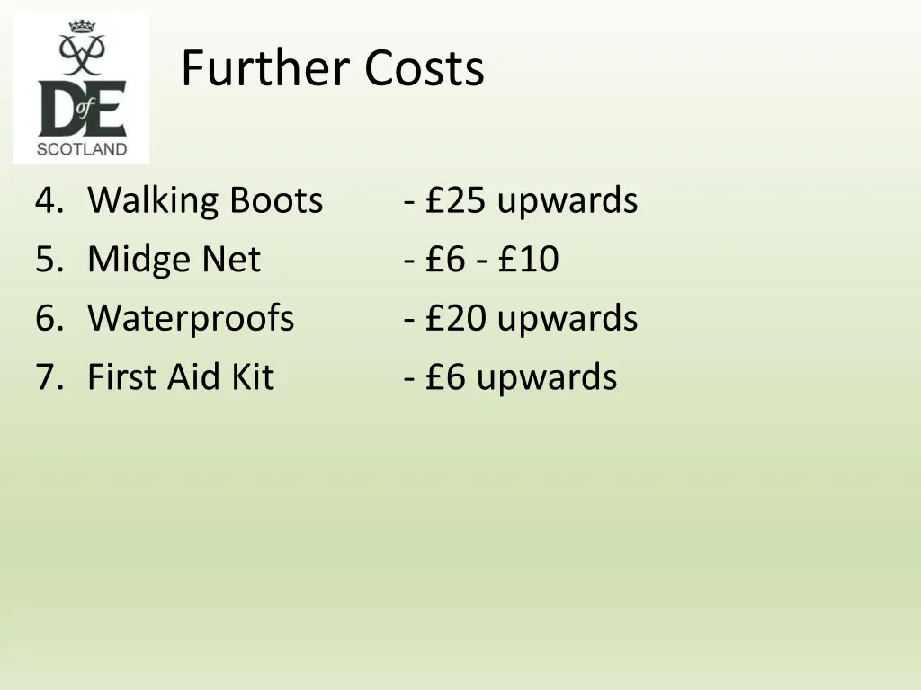 further costs 1