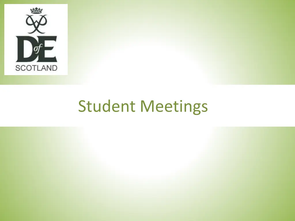 student meetings