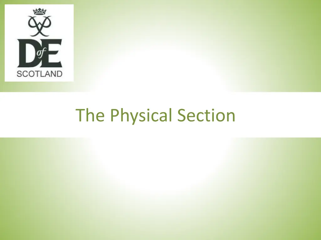 the physical section
