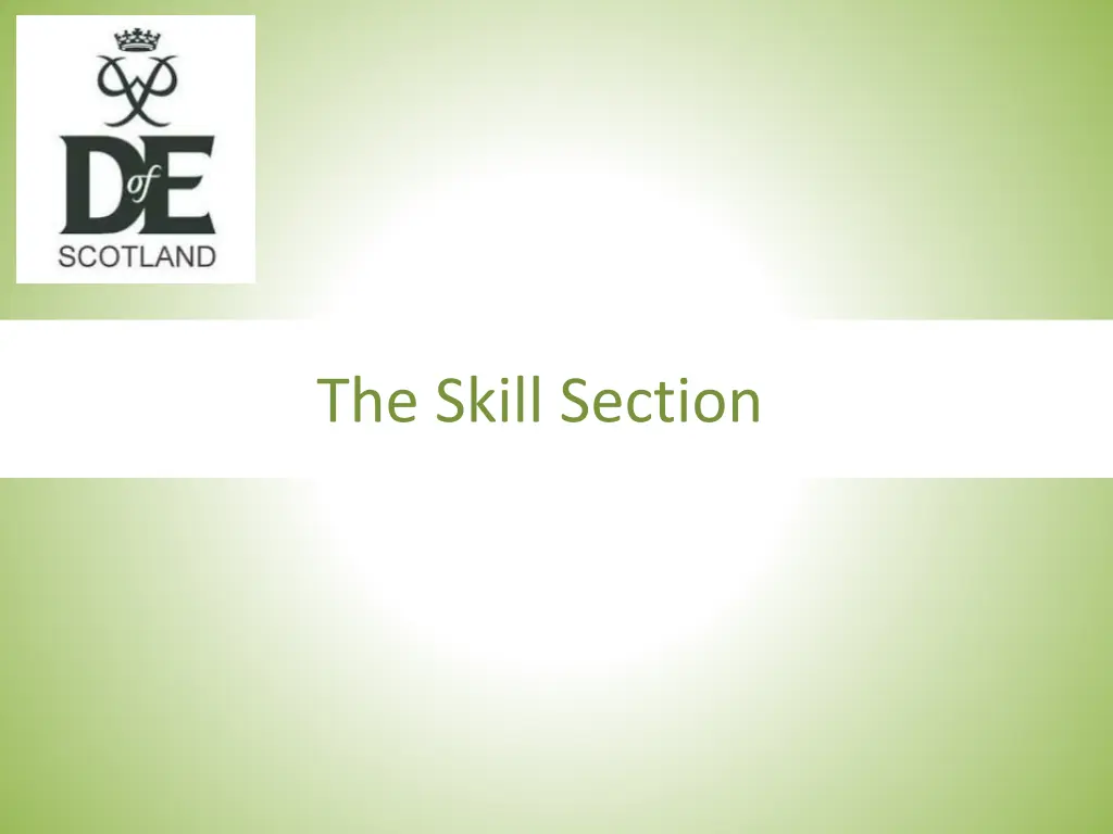 the skill section