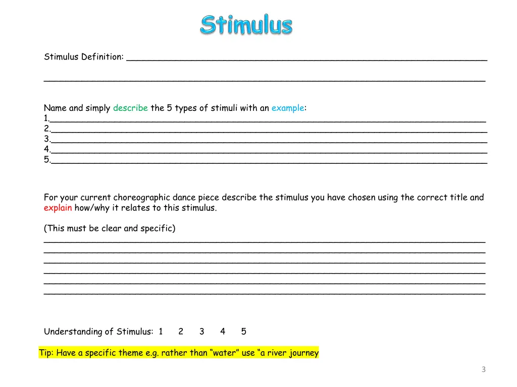 stimulus definition