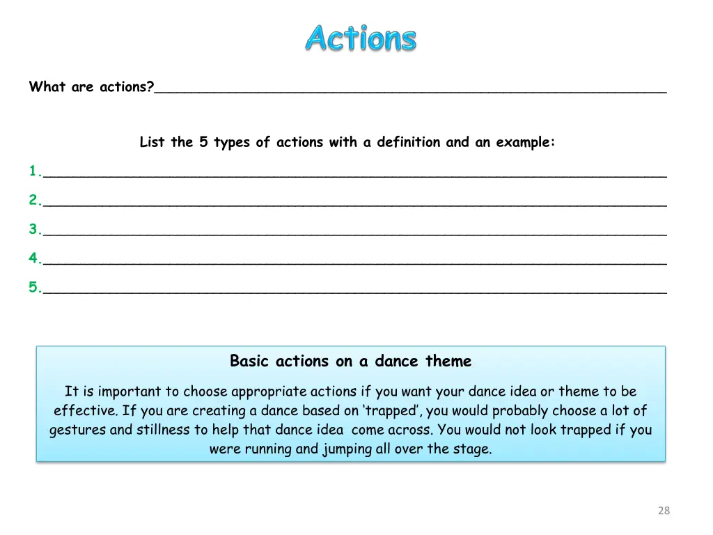 what are actions