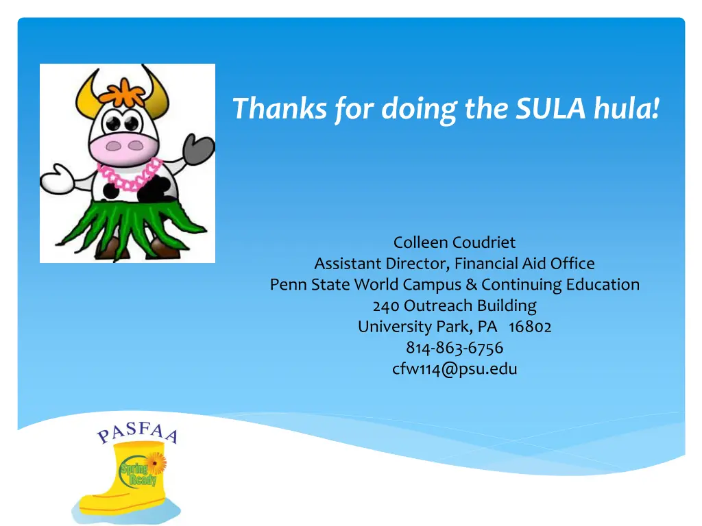 thanks for doing the sula hula