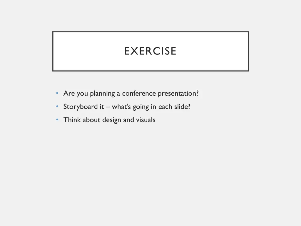exercise 1