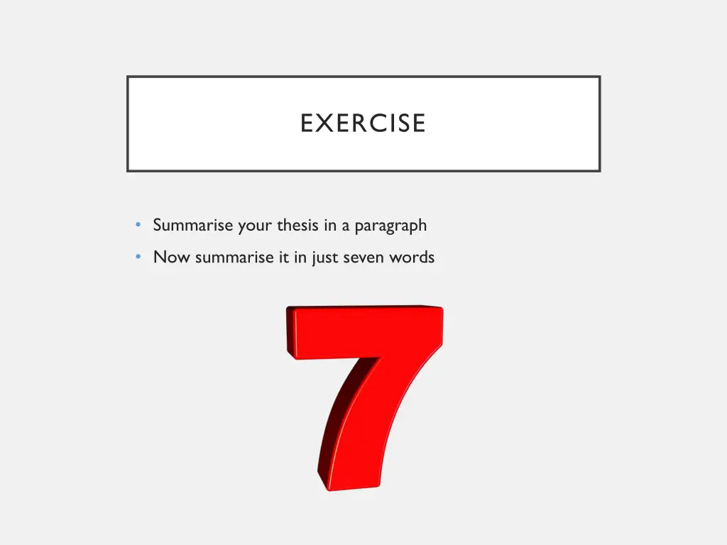 exercise