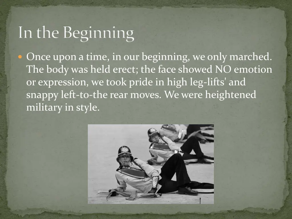 in the beginning