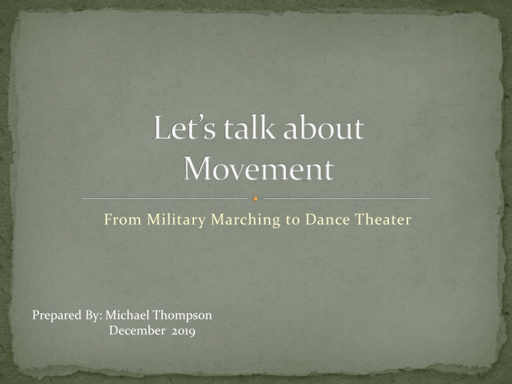 let s talk about movement