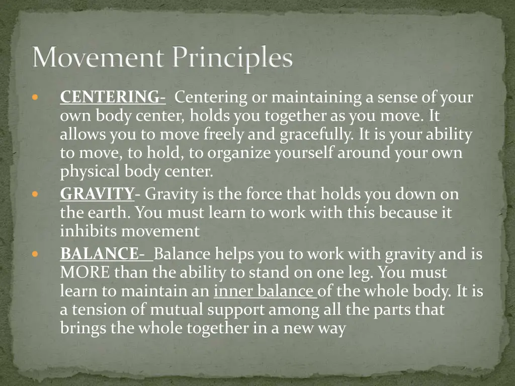 movement principles 1