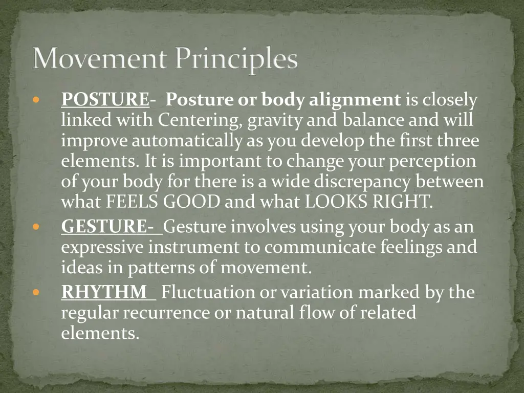 movement principles 2
