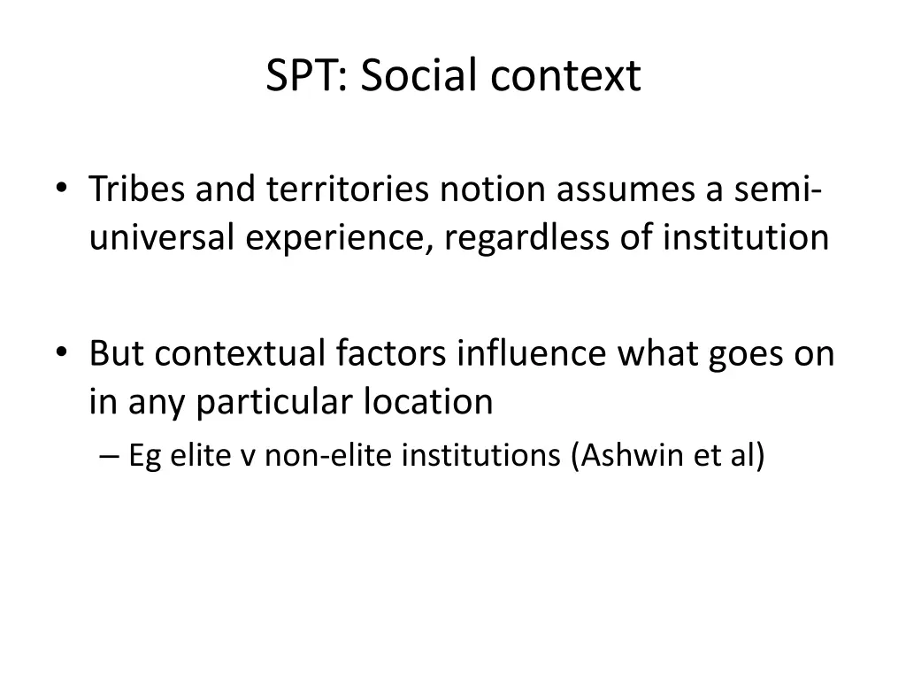 spt social context
