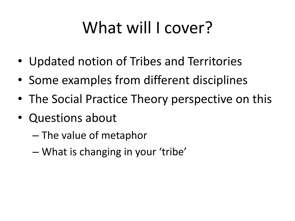 what will i cover