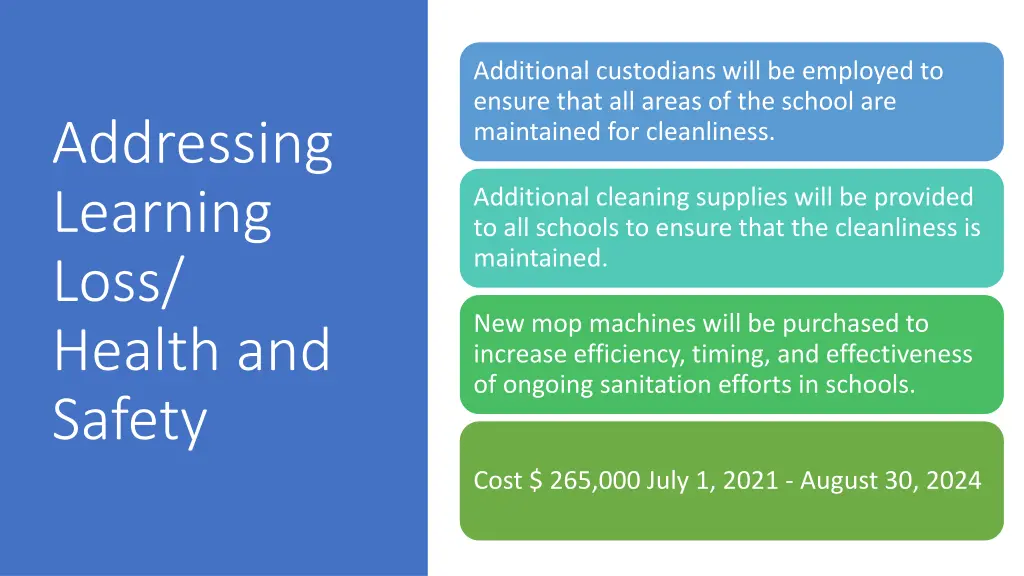 additional custodians will be employed to ensure