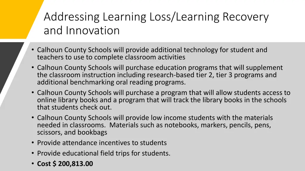 addressing learning loss learning recovery 3