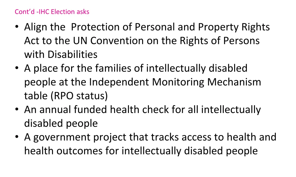 cont d ihc election asks align the protection