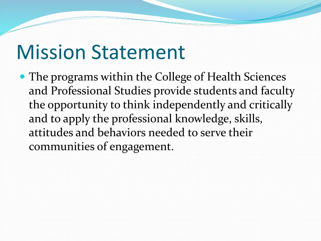 mission statement
