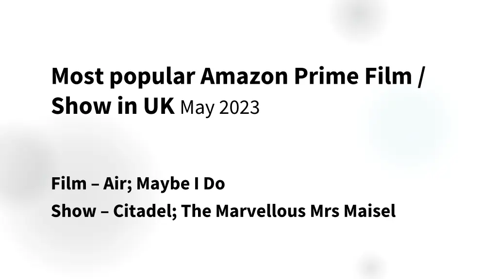 most popular amazon prime film show in uk may 2023 1