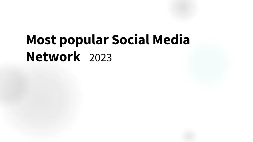 most popular social media network 2023