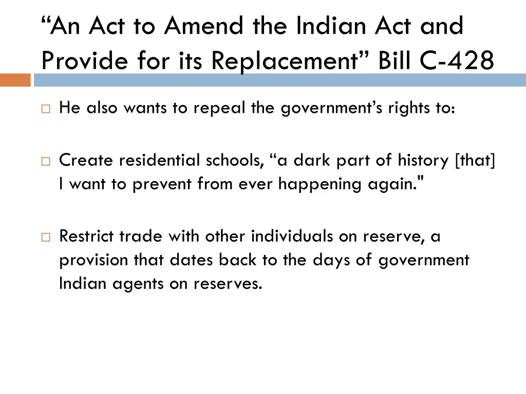 an act to amend the indian act and provide 1