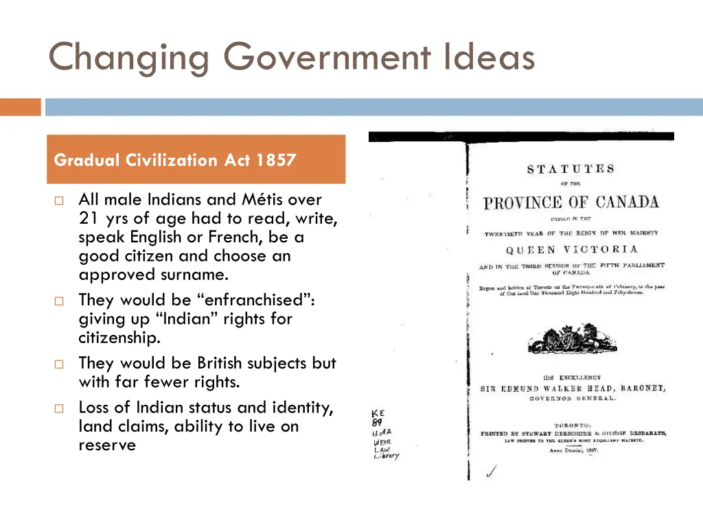 changing government ideas