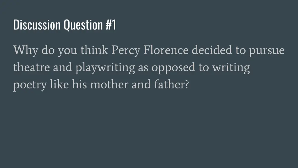 discussion question 1