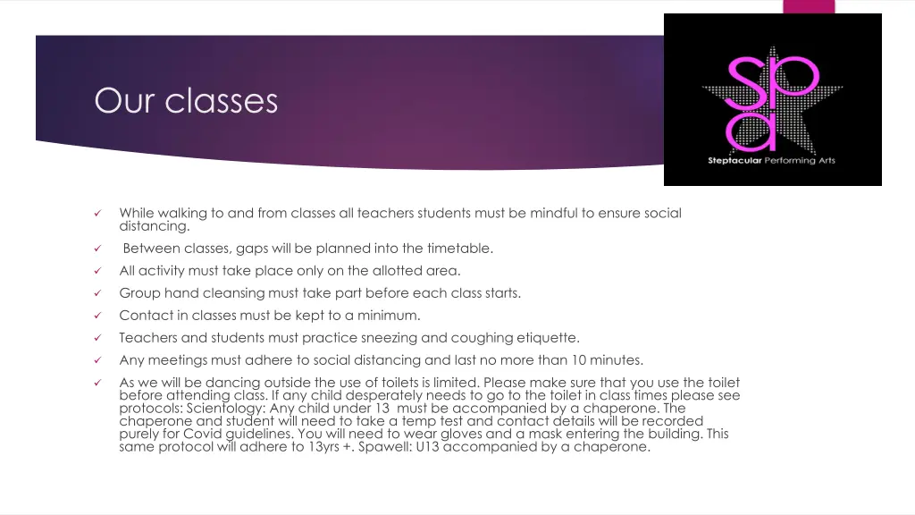 our classes