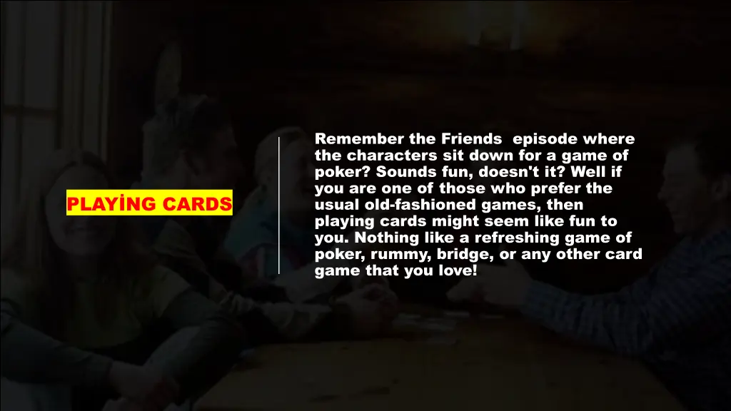 remember the friends episode where the characters