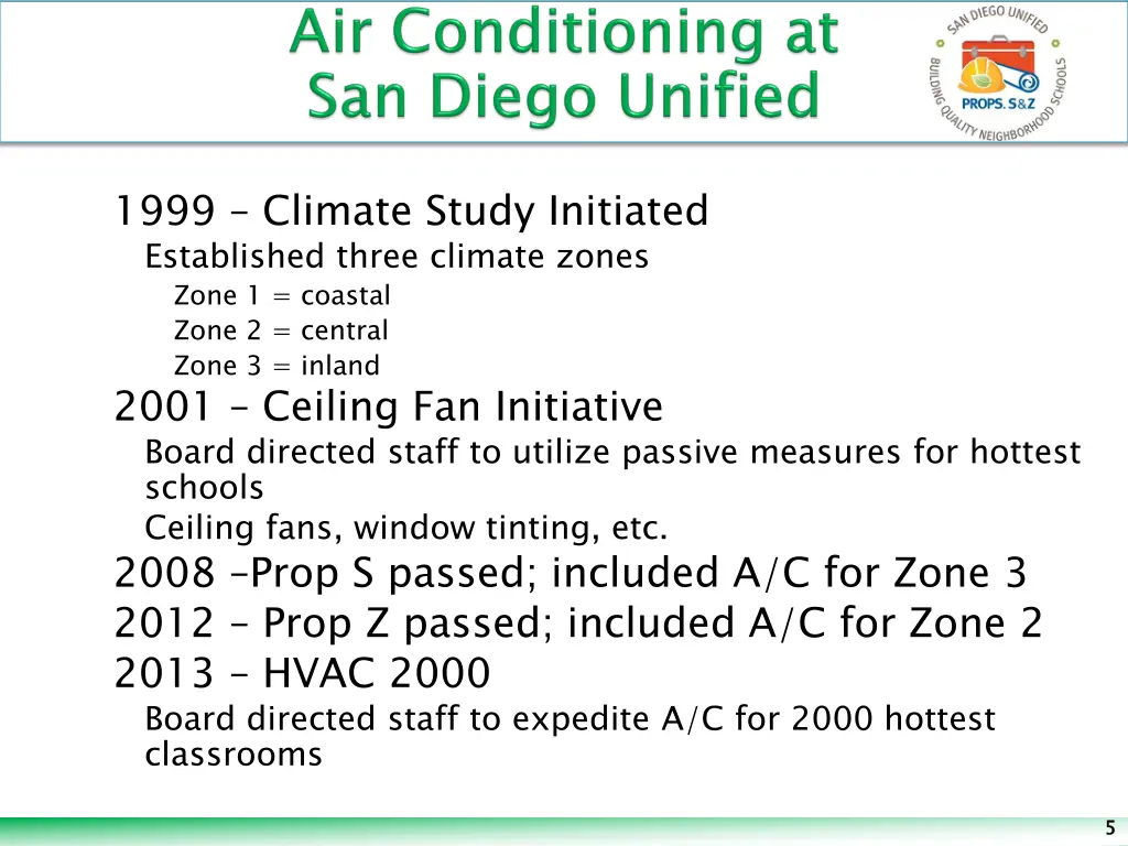 1999 climate study initiated established three