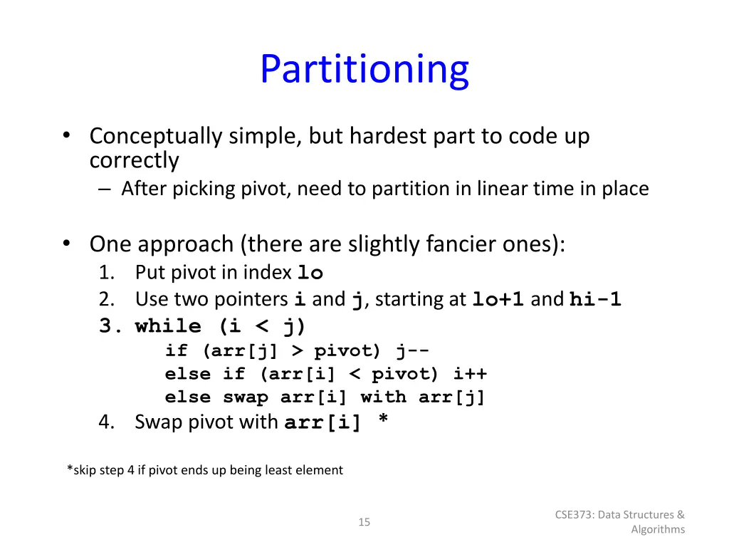 partitioning