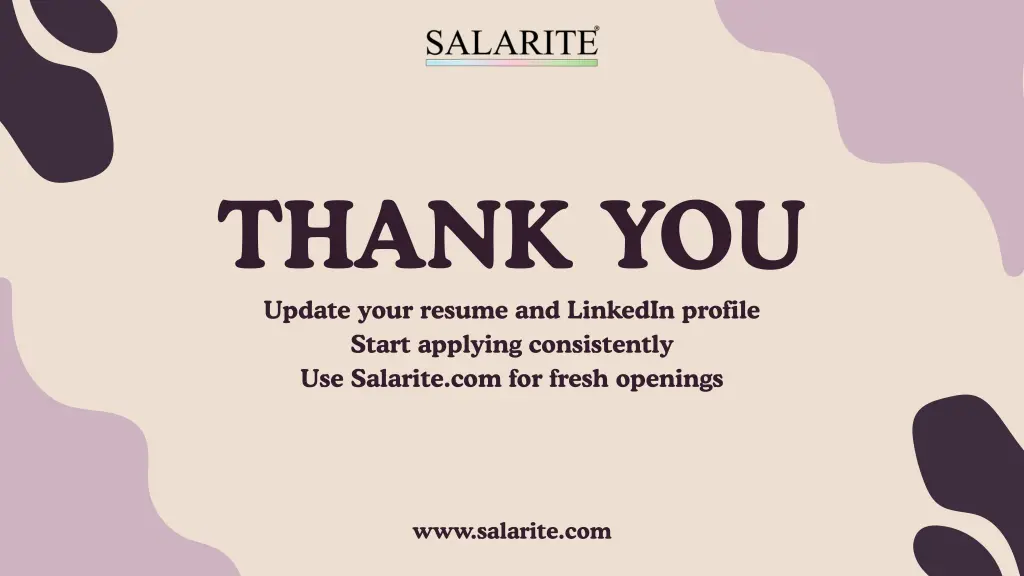 thank you update your resume and linkedin profile