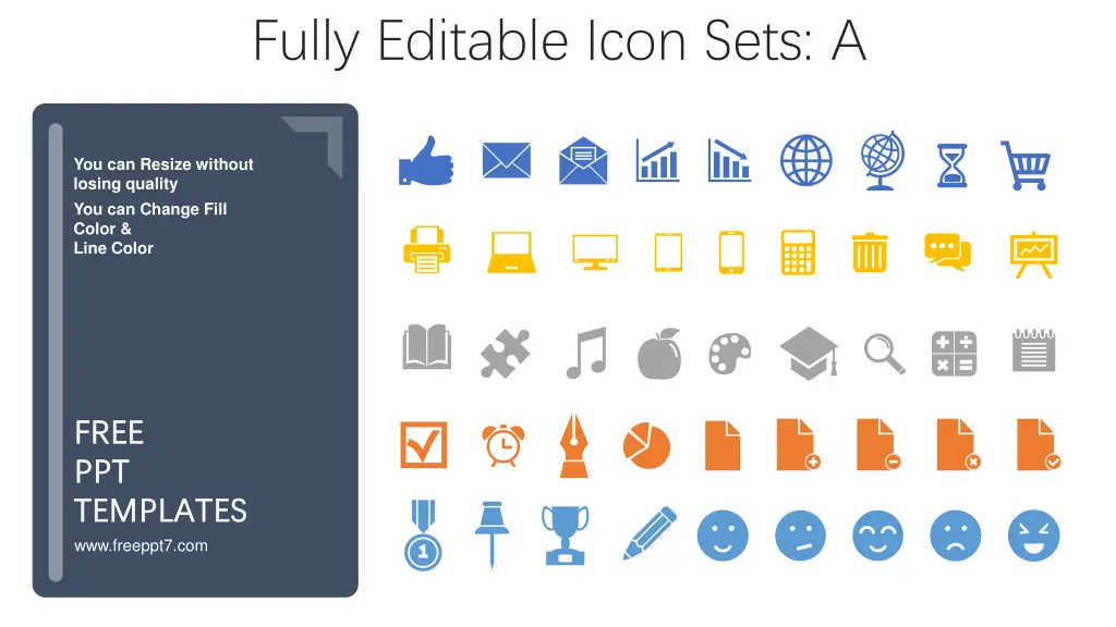 fully editable icon sets a
