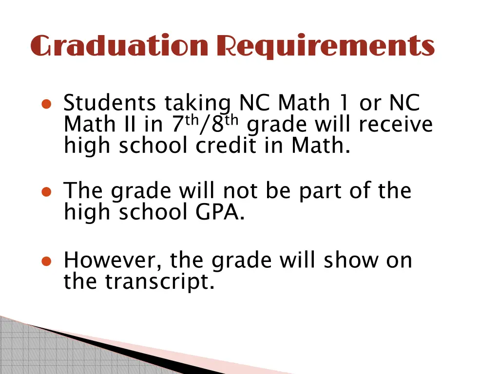 graduation requirements graduation requirements