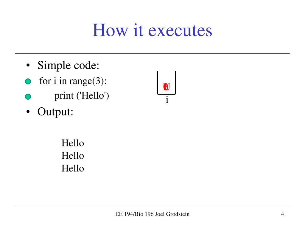 how it executes